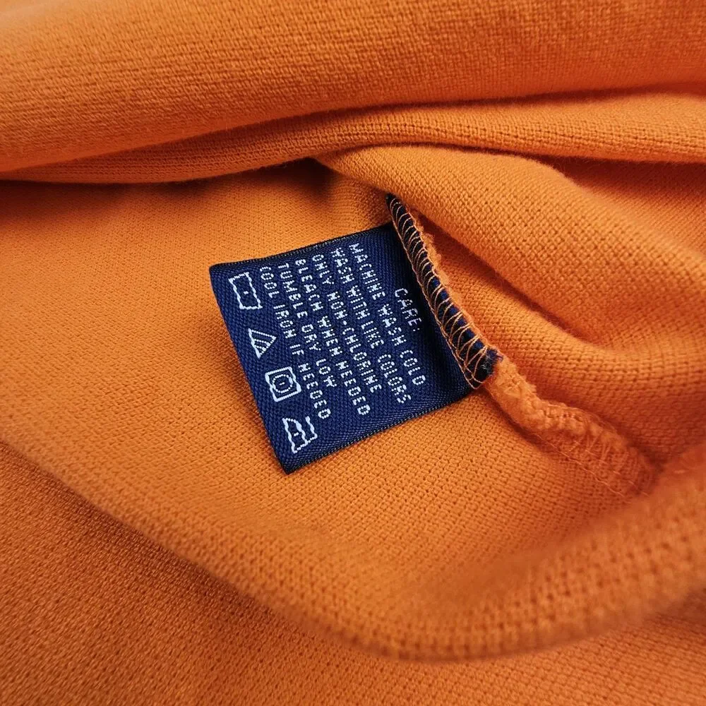 Ralph Lauren Golf Mens M Orange Long Sleeve Polo Shirt Old Marsh Golf Club Logo